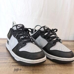 Nike Dunks Low Boys Sneakers Shoes Black Grey 5.5 Sporty Youth Basketball Retro